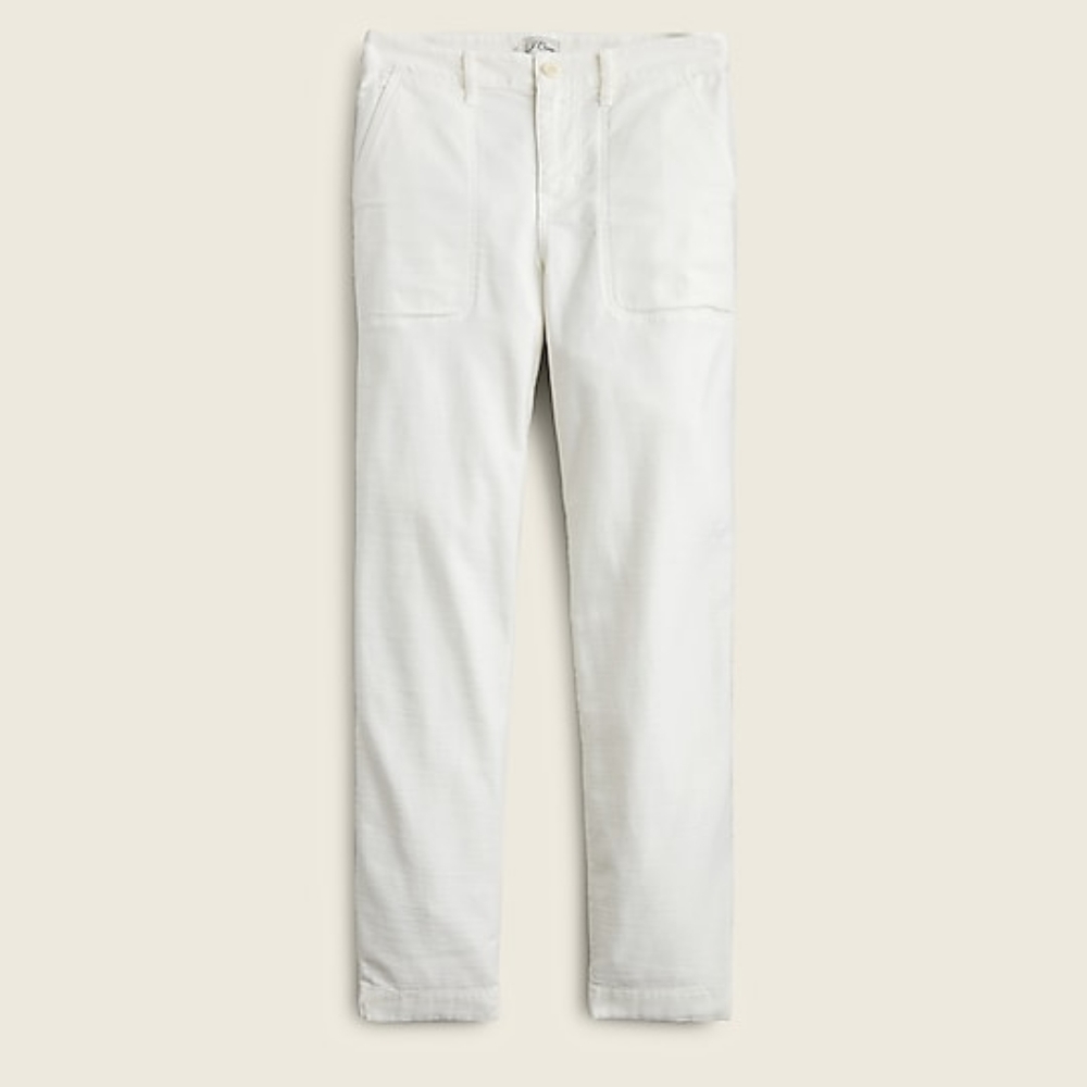 New! J. Crew Tall Straight Leg Foundry Pants Bottoms Cream White NWT